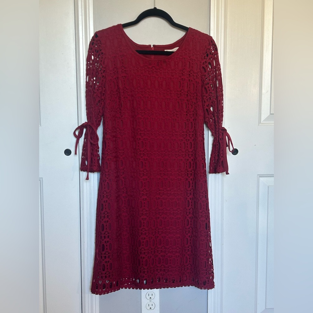 DB Elegant Red Lace Dress